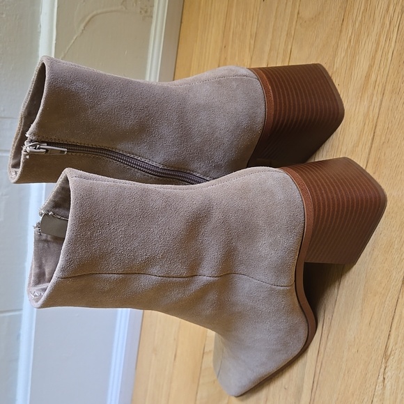 MANGO Heel Leather Ankle Boot Tan NWOT US 9 - Picture 11 of 11